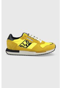 Napapijri buty virtus kolor żółty. Nosek buta: okrągły. Zapięcie: sznurówki. Kolor: żółty. Materiał: guma