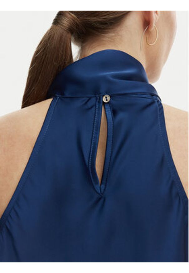 Rinascimento Bluzka CFC0127770003 Niebieski Regular Fit. Kolor: niebieski. Materiał: syntetyk