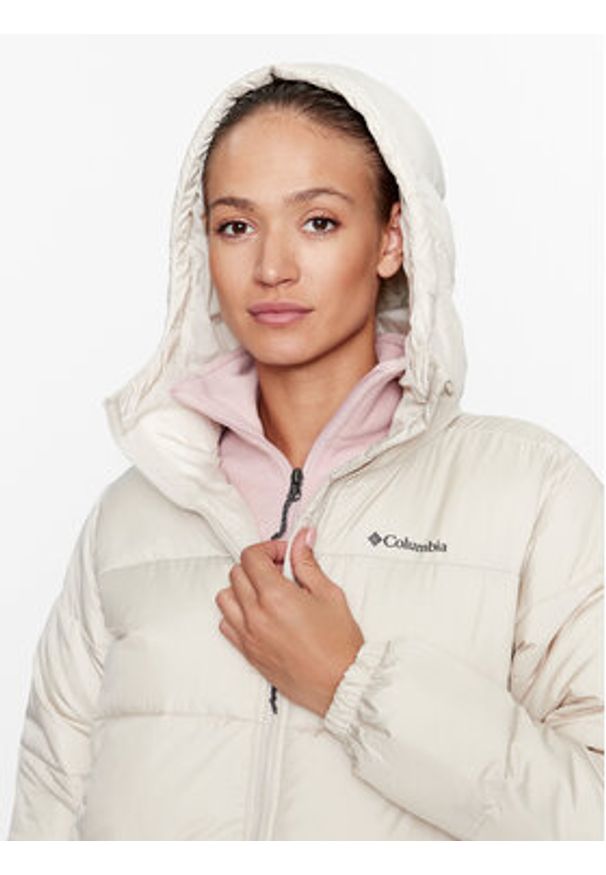 columbia - Columbia Kurtka zimowa Puffect™ Long Jacket Brązowy Regular Fit. Kolor: brązowy. Materiał: syntetyk. Sezon: zima