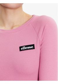 Ellesse Bluzka Linny SGR17947 Różowy Slim Fit. Kolor: różowy. Materiał: bawełna