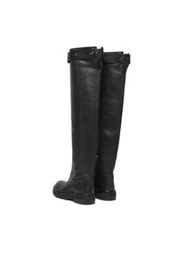 Patrizia Pepe Kozaki 8Y0142 L005 Czarny. Kolor: czarny. Materiał: skóra