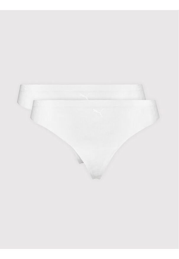Puma Komplet 2 par stringów 935021 Biały. Kolor: biały. Materiał: syntetyk