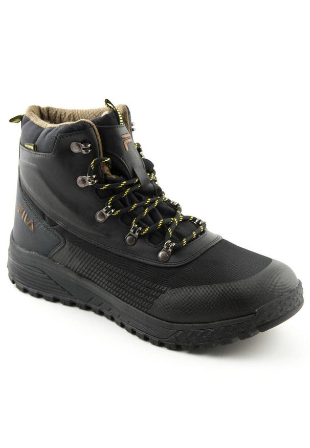 Buty trekkingowe męskie Fila Hikebooster Mid. Kolor: czarny. Materiał: materiał, tkanina, syntetyk