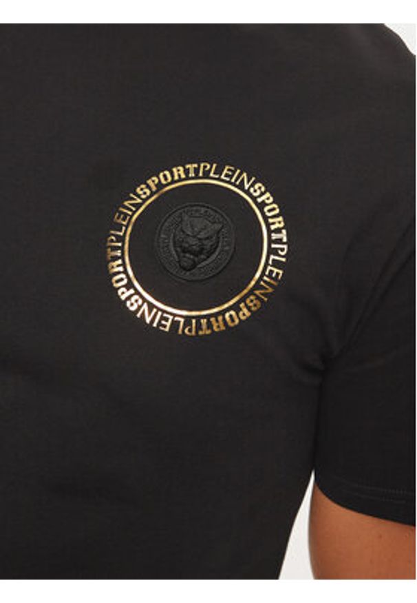 Plein Sport T-Shirt AADC MTK7938 STE001N Czarny Regular Fit. Kolor: czarny. Materiał: bawełna. Styl: sportowy