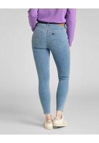 Lee - LEE SCARLETT HIGH DAMSKIE SPODNIE JEANSOWE ZIP GREY LIV L31BQDBR