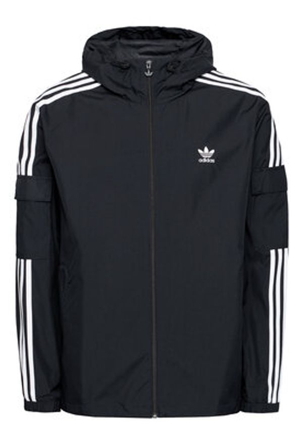 Adidas - adidas Wiatrówka adicolor Classics 3-Stripes GN3475 Czarny Regular Fit. Kolor: czarny. Materiał: syntetyk