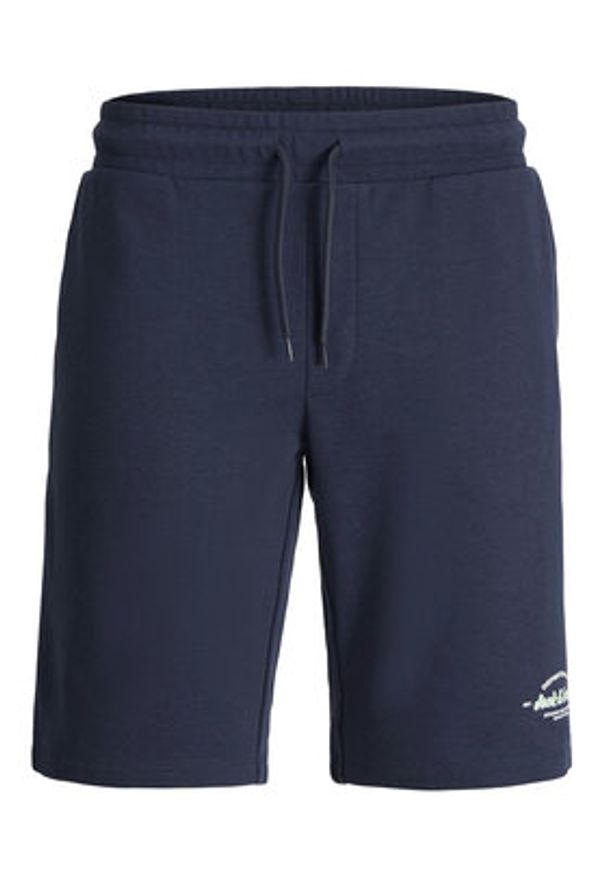 Jack & Jones Szorty sportowe Gordon Brandon 12292136 Granatowy Regular Fit. Kolor: niebieski. Materiał: syntetyk, bawełna. Styl: sportowy