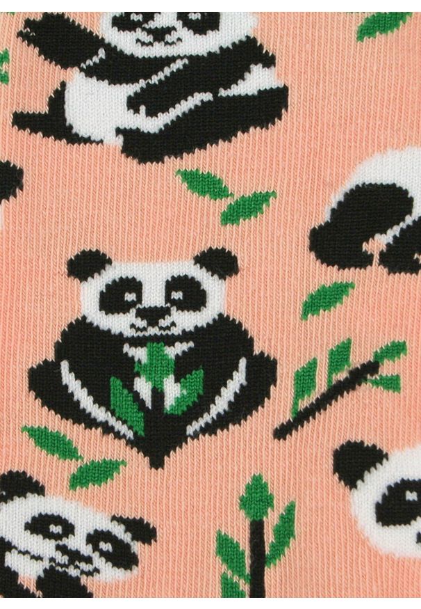 His Story - Skarpetki Bawełniane - Tematyczne - Panda i Pędy Bambusa. Kolor: wielokolorowy. Materiał: poliamid, bawełna, elastan