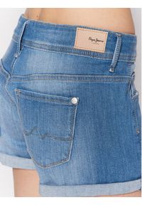 Pepe Jeans Szorty jeansowe Siouxie PL801002 Niebieski Regular Fit. Kolor: niebieski. Materiał: bawełna #2