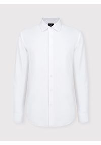Pako Lorente - PAKO LORENTE – Biała koszula męska. Kolor: biały. Materiał: bawełna. Długość rękawa: długi rękaw. Długość: długie. Wzór: gładki #4