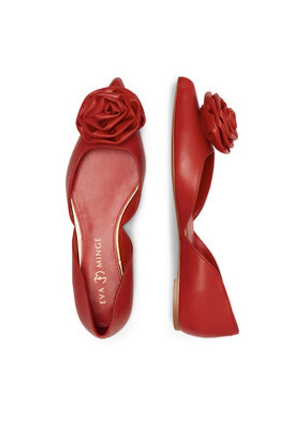 Eva Minge Baleriny FORBES-V1521-06 Czerwony. Kolor: czerwony. Materiał: skóra