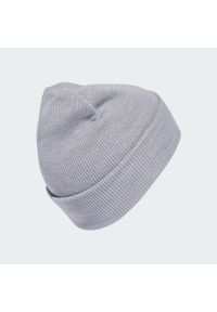 Adidas - Czapka New Logo Beanie Cuff. Kolor: biały, wielokolorowy, szary. Styl: casual