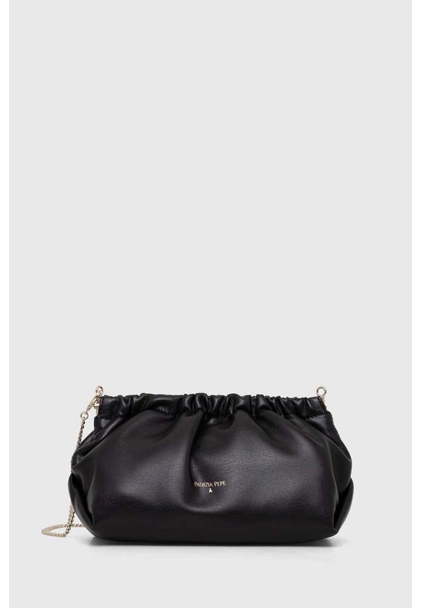 Patrizia Pepe torebka kolor czarny. Kolor: czarny