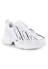 Adidas - Buty adidas Eqt Gazelle M EE7744 białe. Zapięcie: pasek. Kolor: biały. Materiał: materiał, skóra. Szerokość cholewki: normalna. Wzór: paski. Model: Adidas EQT Support, Adidas Gazelle #7