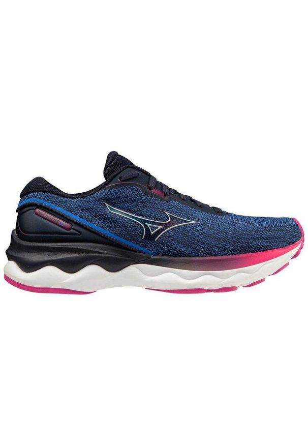 Buty do biegania damskie Mizuno Wave Skyrise 3 W. Kolor: niebieski. Materiał: tkanina, guma, materiał, syntetyk. Model: Mizuno Wave. Sport: bieganie