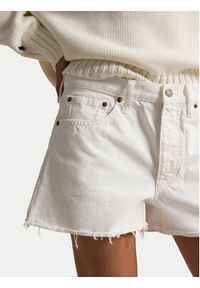 Polo Ralph Lauren Szorty jeansowe 211A12972001 Biały Straight Fit. Kolor: biały. Materiał: bawełna #3