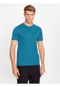 EA7 Emporio Armani T-Shirt 8NPT51 PJM9Z 1584 Niebieski Regular Fit. Kolor: niebieski. Materiał: bawełna