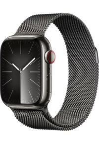 APPLE - Smartwatch Apple Watch 9 GPS + Cellular 41mm Graphite Stainless Steel Grafitowy (MRJA3QP/A). Rodzaj zegarka: smartwatch. Kolor: szary