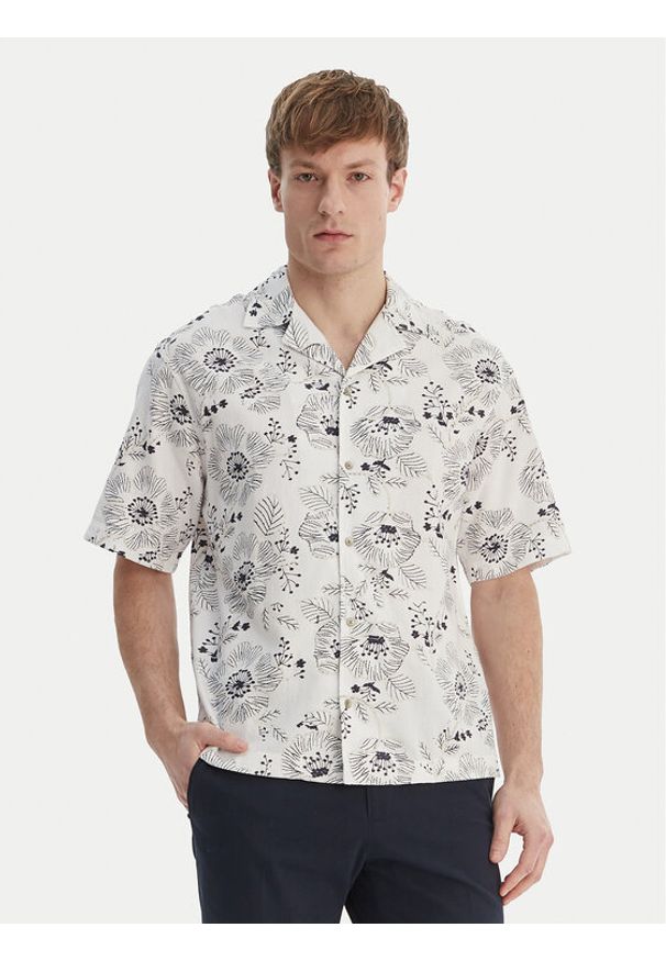 Guess Koszula M6GH29 W1718 Biały Regular Fit. Kolor: biały. Materiał: syntetyk