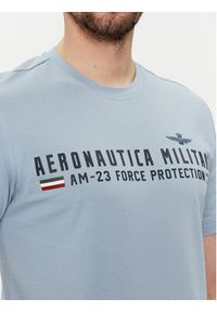 Aeronautica Militare T-Shirt 241TS1942J538 Niebieski Regular Fit. Kolor: niebieski. Materiał: bawełna #5