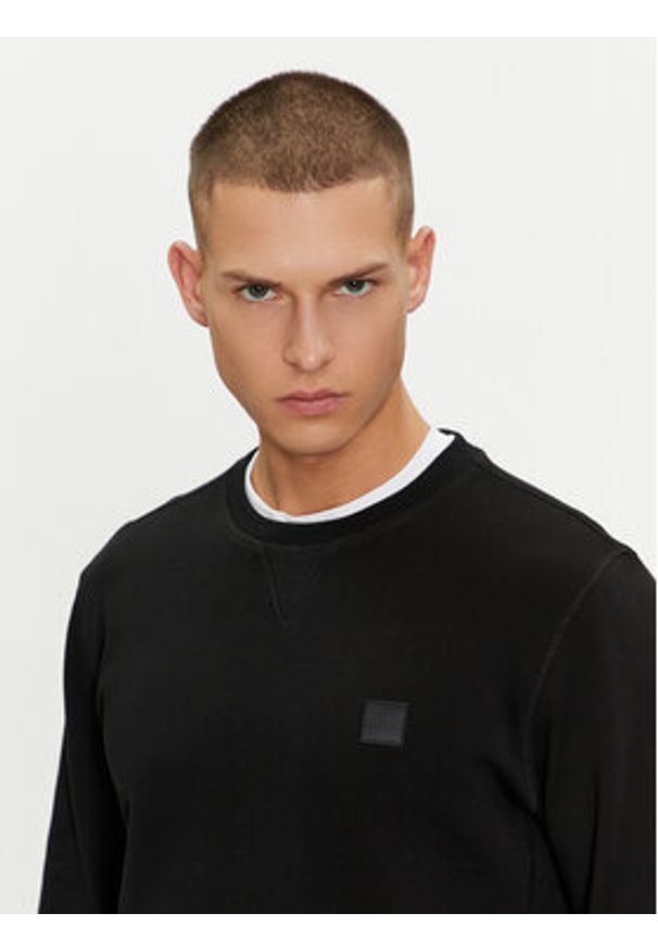 BOSS - Boss Bluza Westart 50509323 Czarny Relaxed Fit. Kolor: czarny. Materiał: bawełna