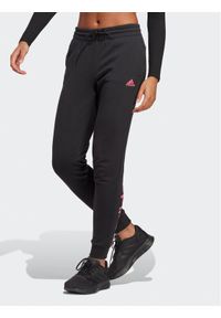 Adidas - Spodnie dresowe adidas. Kolor: czarny. Materiał: dresówka