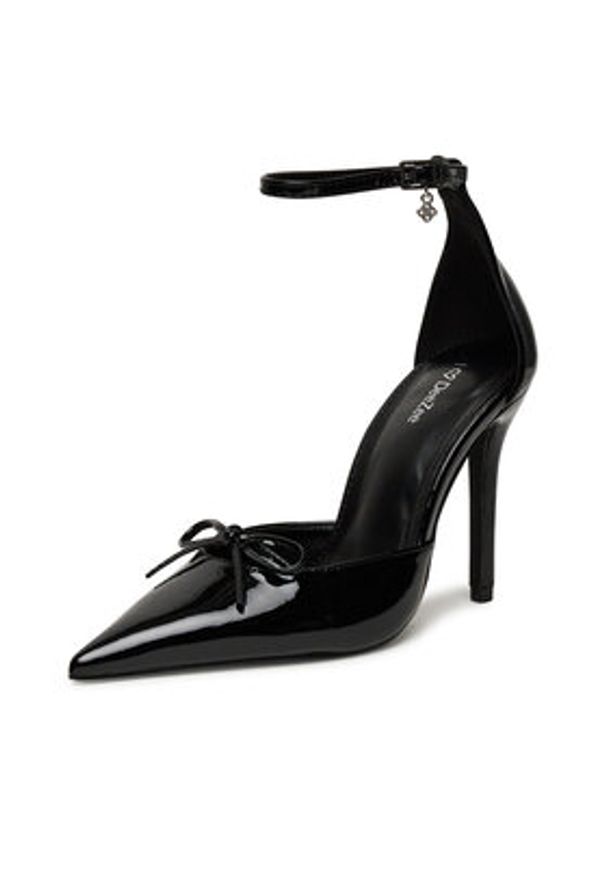 DeeZee Szpilki SX096 Czarny. Kolor: czarny. Materiał: skóra. Obcas: na szpilce