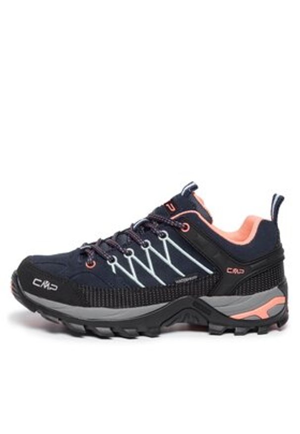 CMP Trekkingi Rigel Low Wmn Trekking Shoes Wp 3Q13246 Granatowy. Kolor: niebieski. Materiał: skóra, zamsz