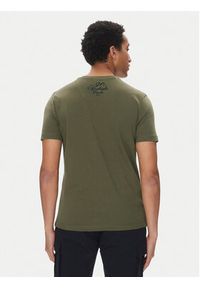 Aeronautica Militare T-Shirt 251TS2414J641 Khaki Regular Fit. Kolor: brązowy. Materiał: bawełna