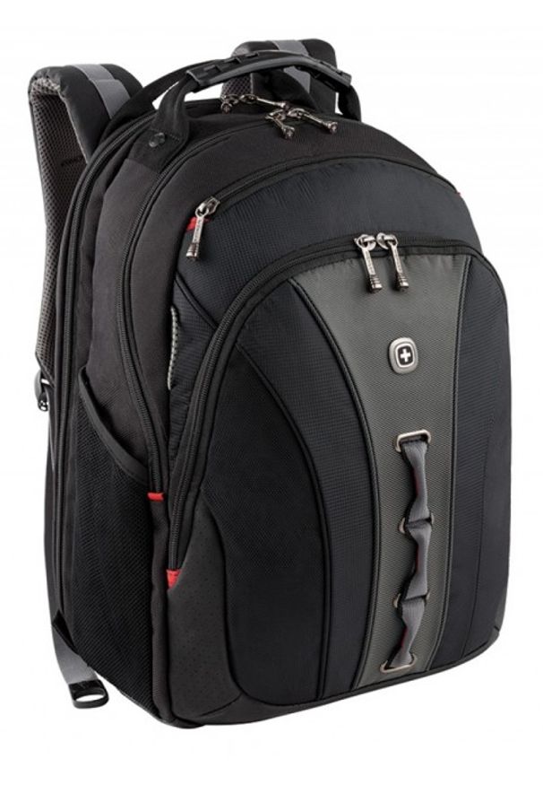 Wenger Legacy 15.6'' czarno-szary. Kolor: czarny, wielokolorowy, szary. Wzór: paski. Styl: elegancki