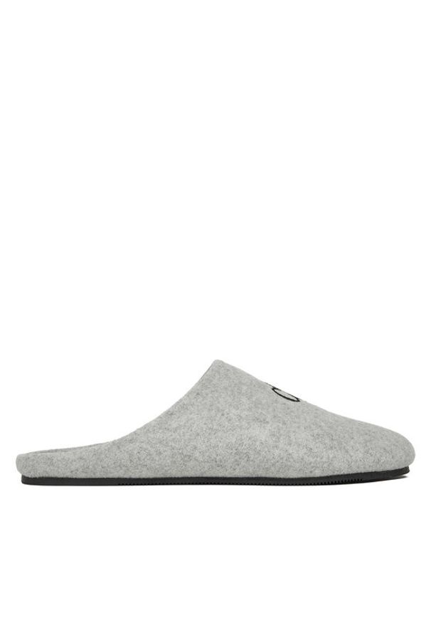 Calvin Klein Kapcie Home Slipper Mule HM0HM01931 Szary. Kolor: szary. Materiał: materiał