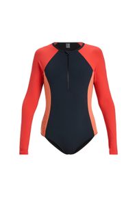 Roxy - Strój kąpielowy z długim rękawem dla Kobiety ROXY ACTIVE Czarny. Kolor: szary. Materiał: nylon, elastan, materiał. Długość: długie