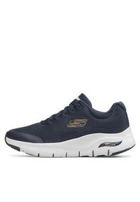 skechers - Skechers Sneakersy Arch Fit 232040/NVY Granatowy. Kolor: niebieski. Materiał: materiał #4