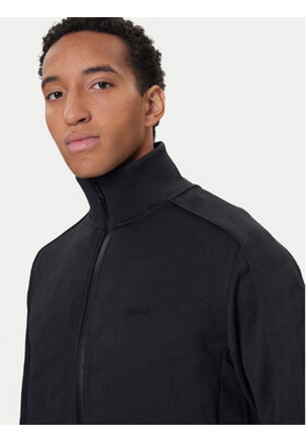 BOSS Bluza Mirror FZ 50549706 Czarny Regular Fit. Kolor: czarny. Materiał: syntetyk