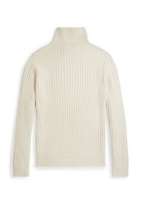 Polo Ralph Lauren Sweter 710974167003 Beżowy Regular Fit. Typ kołnierza: polo. Kolor: beżowy. Materiał: bawełna
