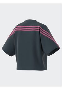 Adidas - adidas T-Shirt Future Icons 3-Stripes T-Shirt IL3063 Turkusowy Loose Fit. Kolor: turkusowy. Materiał: bawełna #6