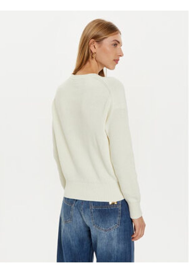 Guess Jeans Sweter W4BR08 Z3HM1 Écru Regular Fit. Materiał: syntetyk