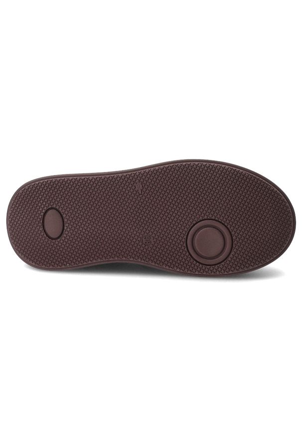 CheBello - Bordowe Sneakersy Chebello Stylowe Obuwie Damskie. Zapięcie: sznurówki. Kolor: czerwony. Materiał: zamsz, skóra, jeans. Obcas: na platformie. Styl: elegancki