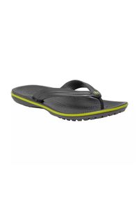 Japonki męskie Crocs Crocband Flip. Zapięcie: bez zapięcia. Kolor: zielony, wielokolorowy, szary. Materiał: materiał, syntetyk. Szerokość cholewki: normalna