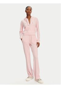 Juicy Couture Bluza Madison JCWA122001 Różowy Slim Fit. Kolor: różowy. Materiał: syntetyk #5