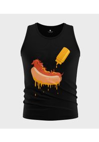 MegaKoszulki - Koszulka męska bez rękawów Hot dog. Materiał: bawełna. Długość rękawa: bez rękawów #1