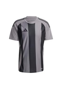 Adidas - Koszulka Striped 24. Kolor: wielokolorowy, czarny, szary. Materiał: materiał. Sport: piłka nożna #2