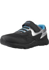 Geox - Buty GEOX J NEW TORQUE BOY Czarny. Kolor: czarny. Materiał: tkanina, syntetyk. Styl: sportowy. Sport: turystyka piesza #1