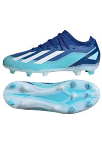 Adidas - Buty adidas X CRAZYFAST.3 Fg Jr ID9354 niebieskie. Kolor: niebieski. Materiał: materiał. Szerokość cholewki: normalna #2