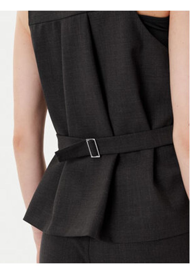 MAX&Co. Kamizelka garniturowa Colour 2526156022200 Brązowy Regular Fit. Kolor: brązowy. Materiał: syntetyk