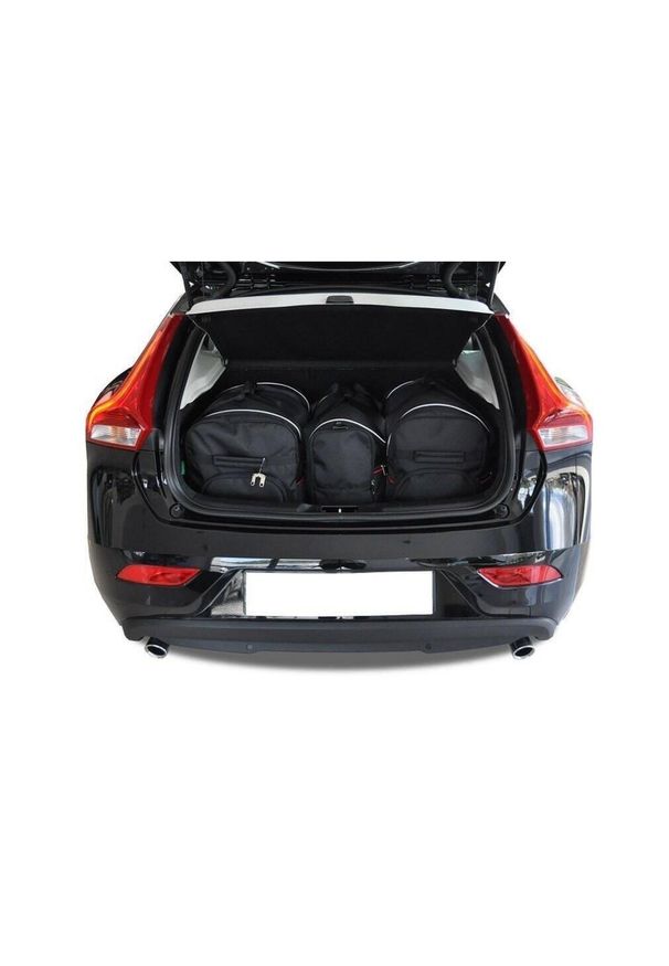 KJUST - Torby Do Bagażnika Volvo V40 Hatchback 2012-2019 3Szt Kjust. Kolor: czarny. Styl: sportowy