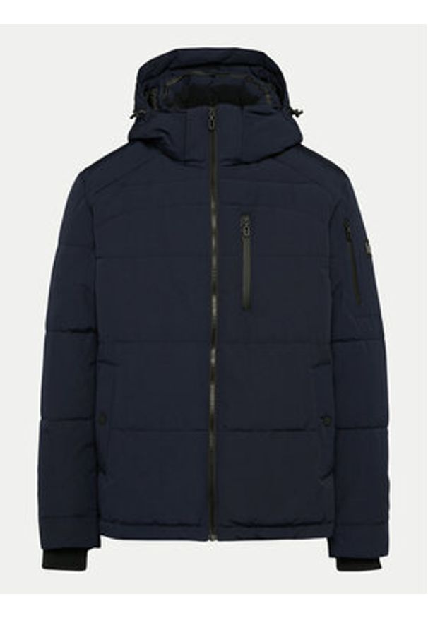 s.Oliver Kurtka zimowa 2150475 Granatowy Regular Fit. Kolor: niebieski. Materiał: syntetyk. Sezon: zima