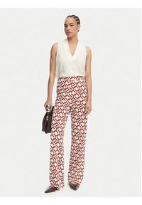 Max Mara Beachwear Spodnie materiałowe Bchabate 2616781029 Kolorowy Relaxed Fit. Materiał: wiskoza. Wzór: kolorowy #5