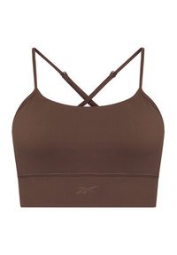 Reebok Biustonosz sportowy Reebok X Ewa Chodakowska RK25310CCW Brązowy. Kolor: brązowy. Materiał: syntetyk #2