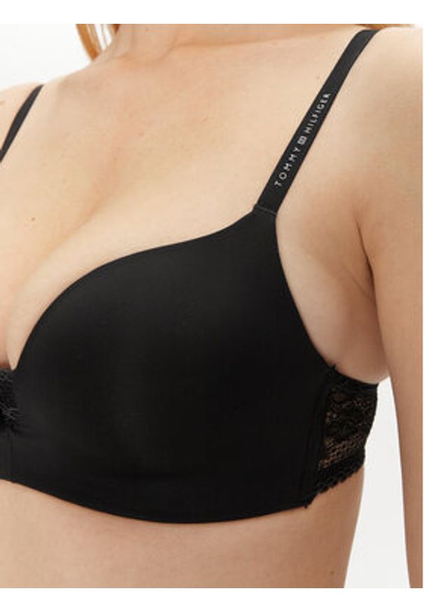 TOMMY HILFIGER - Tommy Hilfiger Biustonosz push-up UW0UW02405 Czarny. Kolor: czarny. Materiał: syntetyk. Rodzaj stanika: push-up